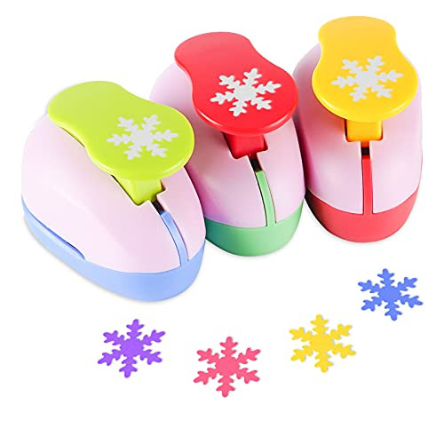 1 PCS Craft Hole Punch Paper Punch Handmade Hole Scrapbook Punchers 1 Inch Paper Crafts Puncher Different Shape Crafting Designs for Kids Paper Crafts, Card Making, Scrapbooking -Random Color-