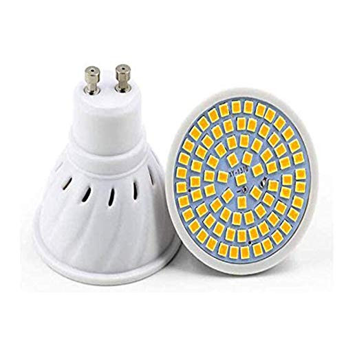 Lxcom Lighting GU10 LED Bulb 8W Light Bulbs 80W Halogen Bulbs Equivalent 80 LEDs 3000K Warm White Spot Lights 700LM GU10 Base for Recessed Down Track Lighting Fixture, Non-Dimmable, 110V, 8 Pack