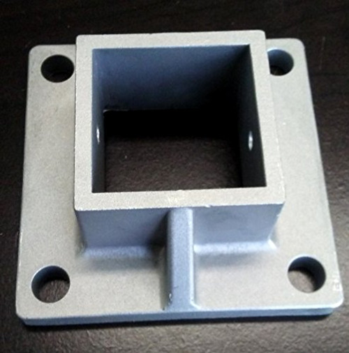 Aluminum Heavy Duty Floor Post Flange fits 2" Sq Post for Fence and Deck -2- Aluminum Heavy Duty Floor Post Flange fits 2" Sq Post for Fence and Deck -2-