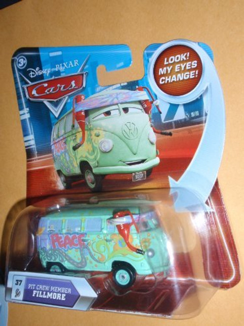 Disney / Pixar CARS Movie 155 Die Cast Car with Lenticular Eyes Series 2 Pit Crew Member Fillmore Disney / Pixar CARS Movie 155 Die Cast Car with Lenticular Eyes Series 2 Pit Crew Member Fillmore
