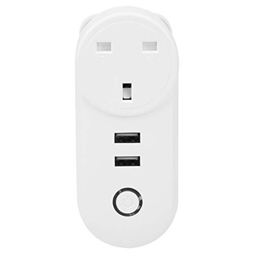 WiFi Smart Plug Power Socket Mini Smart WiFi Outlet Wireless Timer Remote Control GT?SS135 UK Plug 100?240VAC