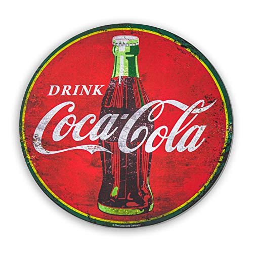 Vintage Drink Coca Cola Tin Sign, Retro Metal Round Tin Signs Decor Wall Art Posters Gifts for Door Plaque Home Bars Clubs Cafes, 12X12 Inches Vintage Drink Coca Cola Tin Sign, Retro Metal Round Tin Signs Decor Wall Art Posters Gifts for Door Plaque Home Bars Clubs Cafes, 12X12 Inches