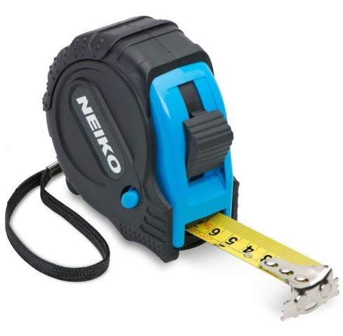Carpenter Magnetic Measuring Tape Hook Double Sided Ruler Metric Inches 25 Ft.