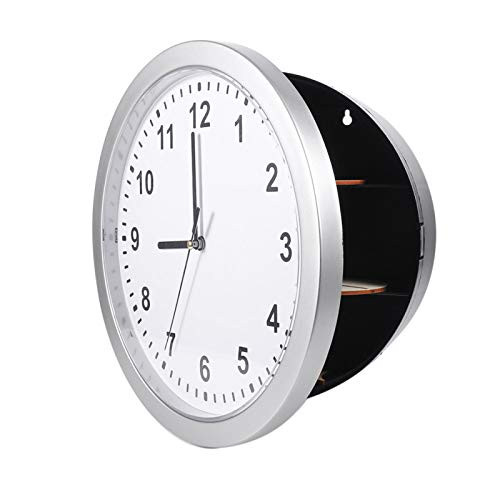 Kuuleyn Wall Clock Diversion Safe, Hidden Secret Wall Clock Safe Container Box for Money Stash Jewelry Valuables Cash Storage