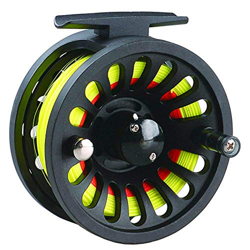 MINGZE Fly Reel 5/6 Wt Pre-Loaded with Weight Forward Fly Line, Backing, Tapered Leader Combo Set