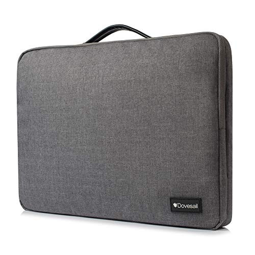 Dovesail 13-13.5 Inch Laptop Sleeve Fit for MacBook Air 13.3| 13 MacBook Pro | Microsoft 13.5 Surface Laptop | 13" Dell XPS | 12.9 iPad Pro, 360° Protection with Handle Spill-Resistant, Gray