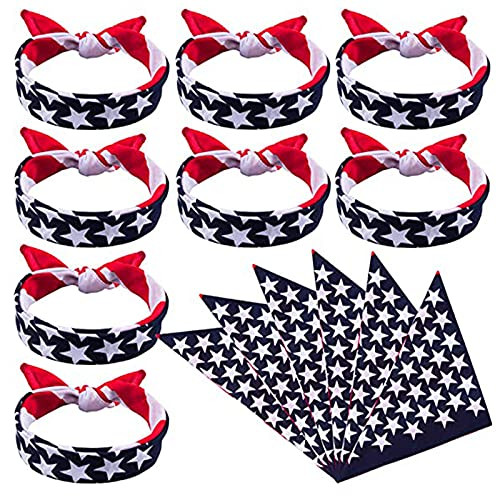 American Flag Bandana Headband Independence Day Flag Headband Kerchief Unisex 4th of July Headband Patriotic Headband American Flag Style Bow Hairband Patriotic Hair Decoration for Men and Women American Flag Bandana Headband Independence Day Flag Headband Kerchief Unisex 4th of July Headband Patriotic Headband American Flag Style Bow Hairband Patriotic Hair Decoration for Men and Women