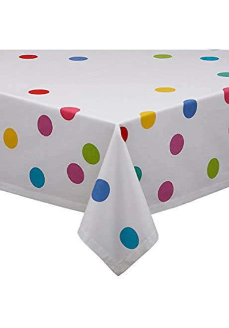 Design Imports 52" Square Confetti Print Tablecloth