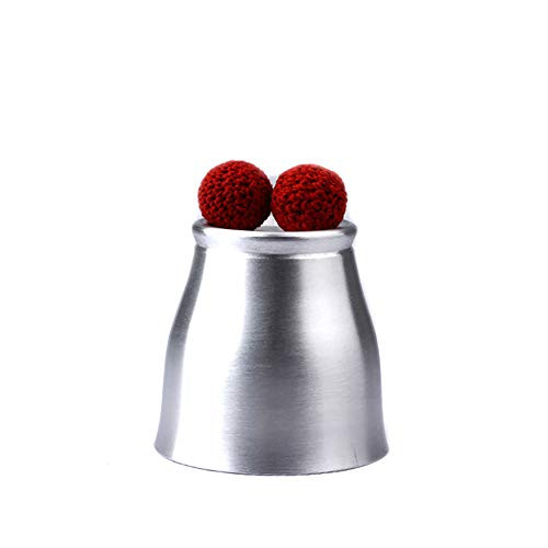 Enjoyer Chop Cup Magic Tricks Aluminum Cup and Balls Close Up Stage Magic Props Magnetic Mentalism Gimmick