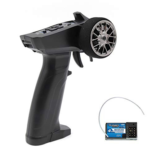 Woyisisi RC Transmitter Receiver, RC Car Transmitter Turbo Racing 2.4GHZ 4 Channels Radio Remote Controller Transmitter 91803G-VT