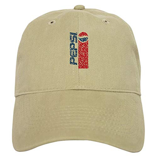 CafePress Pepsi Flashback Bubbles Baseball Cap with Adjustable Closure, Unique Printed Baseball Hat Khaki