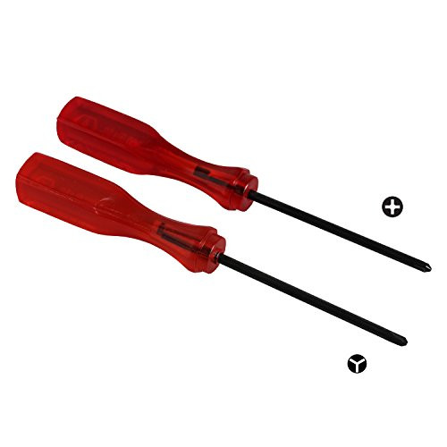 eJiasu Tri-Wing  and  Philips 2.5mm Screwdriver Set Repair Tools for GBA NDS DSL Dsi 3DS XL Wii PS4 Controller -10 Set-