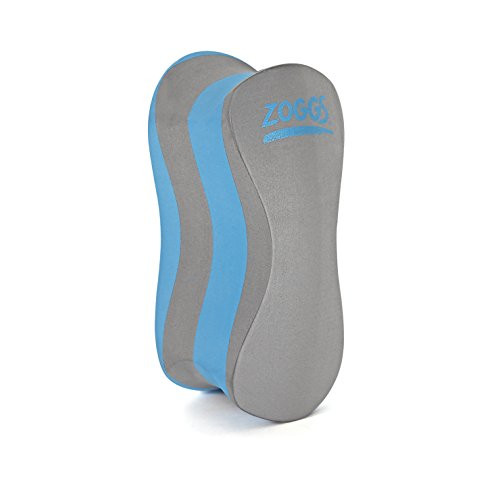 Zoggs Adults Pull Buoy Safe Swimming Training Aid, Ergonomic Design - Grey/blue