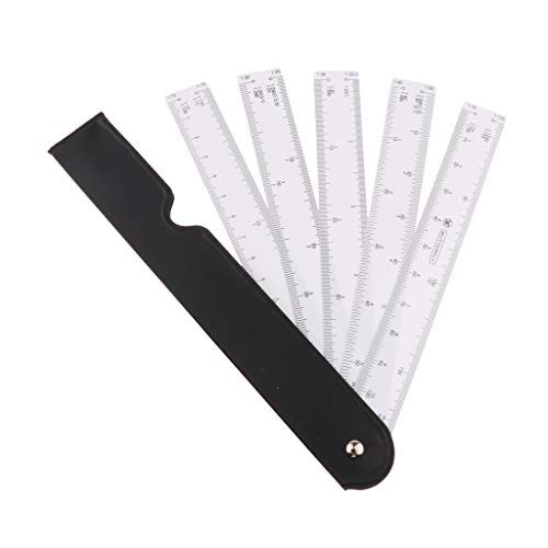 Amagogo Scale Ruler 6pcs Plastic Ruler Sets Measuring Ruler Architect Ruler 5 Scales
