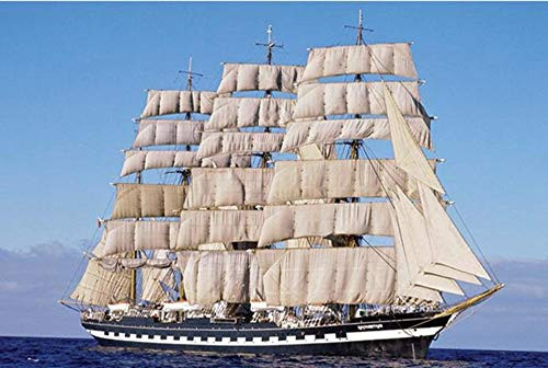 JRZSZMD Jigsaw Puzzles,1000 Pieces Jigsaw Puzzles Floor Puzzle Intellectual Game Learning Education Decompression Toys for Adults Kids - Retro Galleon