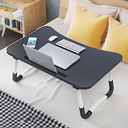 Laptop Bed Tray Table, Large Adjustable Laptop Bed Stand, Portable Standing Table with Foldable Legs, Foldable Lap Tablet Table for Sofa Couch Floor