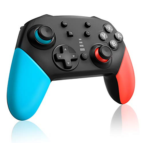 [2021 Newest Version- Wireless Pro Controllers for Nintendo Switch, Professional Controller Remote Gamepad Joystick for Switch Controller with Turbo Function, Double Vibration, and 6 Axis-Gyro