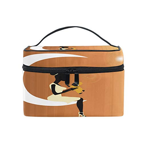 Beautiful Africa Girl Moon Brown Makeup Bag, Cosmetic Bag, Toiletry Bag, Cosmetic Makeup Organizer Case Storage, for Women, Men, Kids, Girls, Traveling, Professional, With Mesh Bag Brush Holder Beautiful Africa Girl Moon Brown Makeup Bag, Cosmetic Bag, Toiletry Bag, Cosmetic Makeup Organizer Case Storage, for Women, Men, Kids, Girls, Traveling, Professional, With Mesh Bag Brush Holder