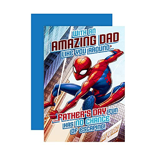 Father's Day Card for Dad from Hallmark - Marvel Spider-Man Design