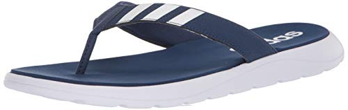 adidas Men's Comfort Flip Flop Slide Sandal, Blue, 6 M US