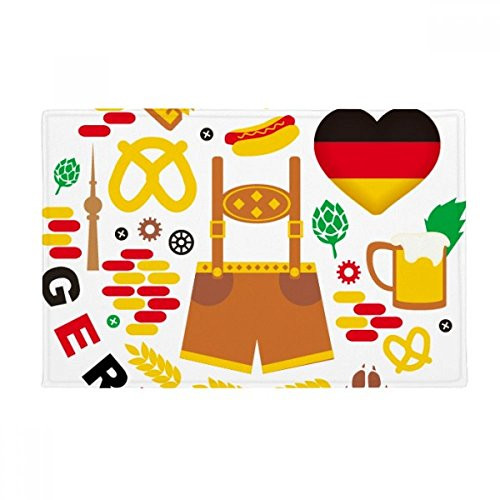 DIYthinker Germany Customs Landmark Flag Culture Ground Mat Non Slip Floor Bathroom Door Rug Carpet
