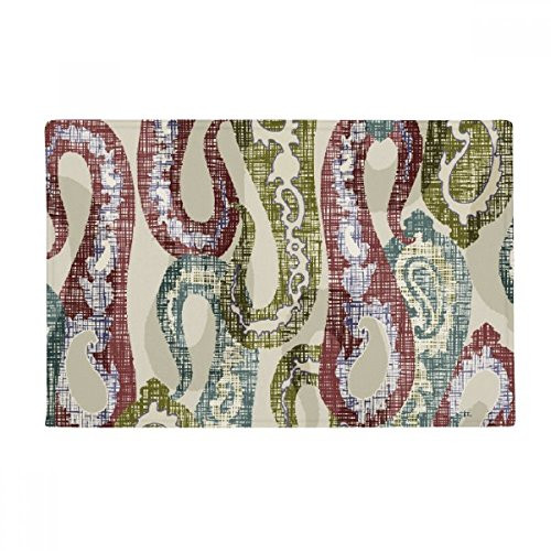 DIYthinker Classical Red Blue Green Abstract Pattern Ground Mat Non Slip Floor Bathroom Door Rug Carpet