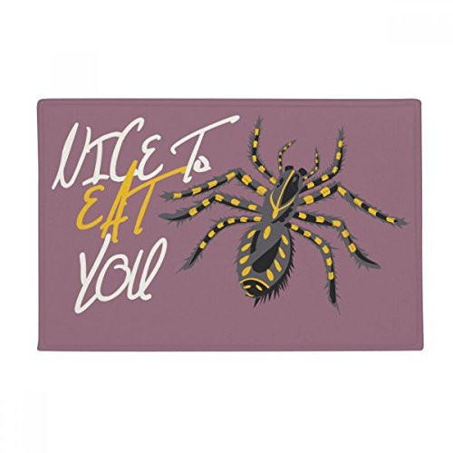 DIYthinker Insect Spider Cobweb Illustration Pattern Ground Mat Non Slip Floor Bathroom Door Rug Carpet