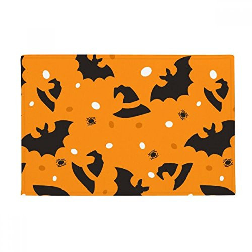 DIYthinker Spider Bat Halloween Hallowmas Ground Mat Non Slip Floor Bathroom Door Rug Carpet