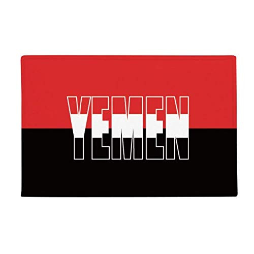 DIYthinker Yemen Country Flag Name Ground Mat Non Slip Floor Bathroom Door Rug Carpet