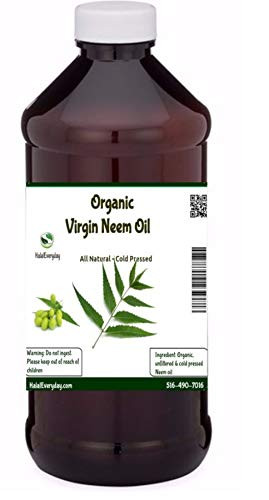 Organic Neem Oil- 100 percent Pure Cold Pressed - 16 Oz - Virgin Neem Oil - Organic Neem Seed Imported From India