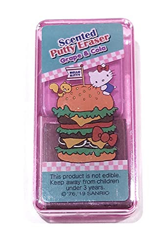 Hello Kitty Scented Putty Eraser 'Food' - Grape  and  Cola