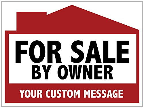 For Sale By Owner Yard Sign, Personalize It With Your Contact Info - Full Color On 18 x 24 Corplast, H Stake Included