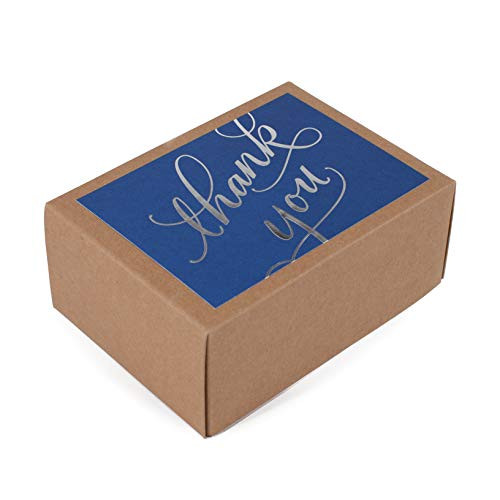 Hallmark Thank You Cards -Silver Foil Script, 40 Thank You Notes and Envelopes-