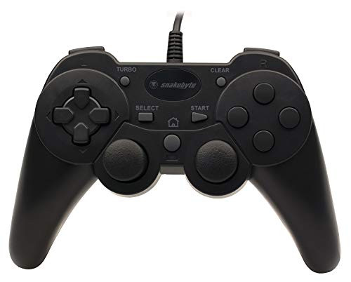 Snakebyte PS3 Wired Controller - Gamepad Including Vibration  and  Turbo Feature - Cable Length: 2m - Black - PlayStation 3