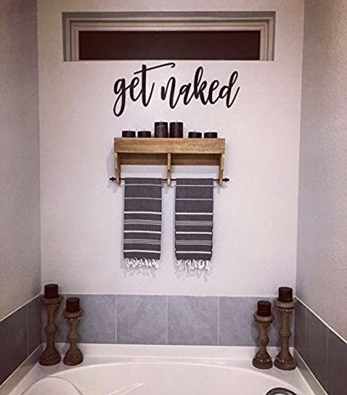 by Unbranded Get Naked Bathroom Signs Bathroom Wall Decor Bathroom Decor Bedroom Decor Wedding Gift House Warming Gift
