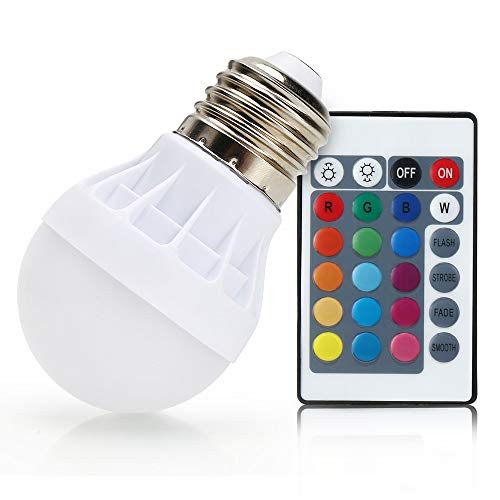 HLIGHT 3PC E27 LED Color Changing RGB Magic Light Bulb Lamp 3W AC85-265V Party Decoration RGB Led Light with Remote Control