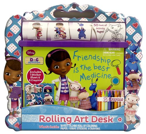 Tara Toy Doc McStuffins Rolling Art Desk