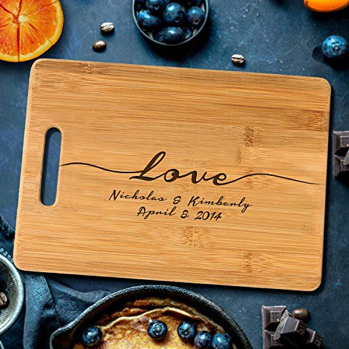 Personalized Cutting Board Engraved Chopping Board Handle Infinite Love