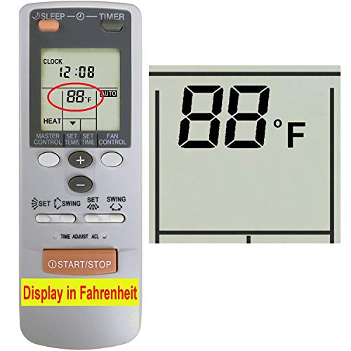 YING RAY Replacement for Fujitsu Air Conditioner Remote Control for Model Ar-jw26 Ar-jw27 Ar-jw28 Ar-jw29 Ar-jw30 Ar-jw31 Ar-jw32 Ar-jw33 Ar-jw34 Ar-jw35 Ar-jw36 Ar-jw37 -Display in Fahrenheit-