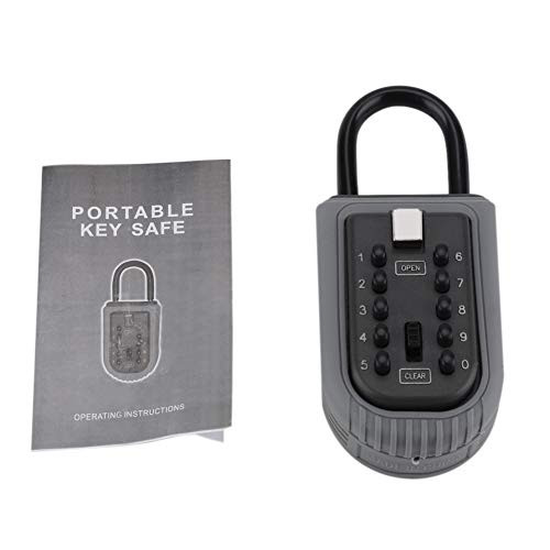 Taidda Key Box, Security Keys Storage Box Solid Compact Outdoor Wall Hanging Safe Security Keys Storage Box Holder Combination Lock