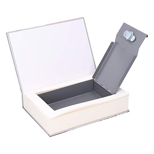 TOPINCN Safe Box Simulation Book Security Locking Cash Coin Money Storage Safe Case with Keys Mini Portable Locking Box for Home Use
