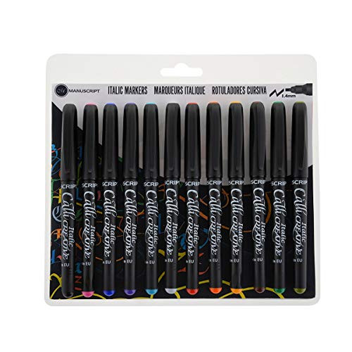 Manuscript Fine Callicreative Italic Markers, Assorted