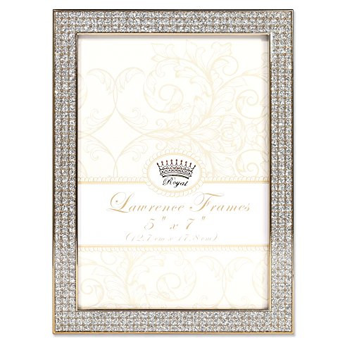 Lawrence Frames Lawrence Royal Designs 5x7 Turner Gold and Glitter Metal Picture Frame