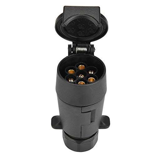 Trailer Adapter, 7 Pin Car Trailer Socket Plug Adapter Wire Trailer Towing Connector Plug for Caravan Towbar Towing 12V