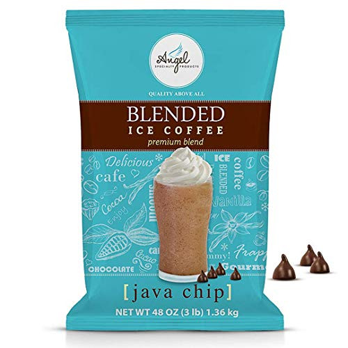 Angel Specialty Products - Blended Ice Coffee - Frappe Powder Mix - Java Chip [3 LB] [34 Servings]