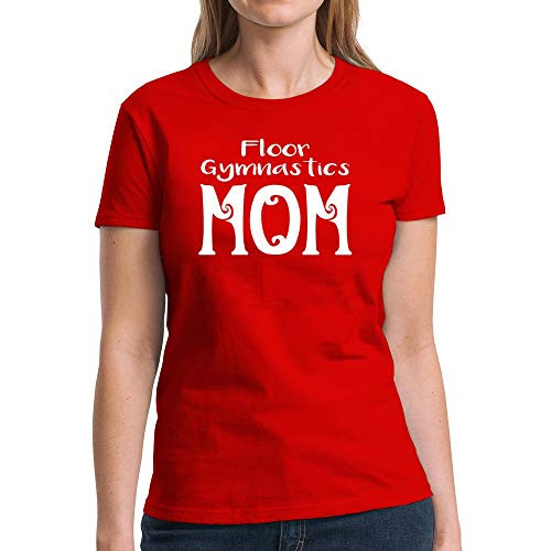 Eddany Floor Gymnastics mom Women T-Shirt Red