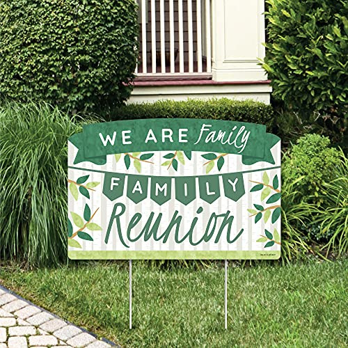 Big Dot of Happiness Family Tree Reunion - Family Gathering Party Yard Sign Lawn Decorations - We are Family Party Yardy Sign