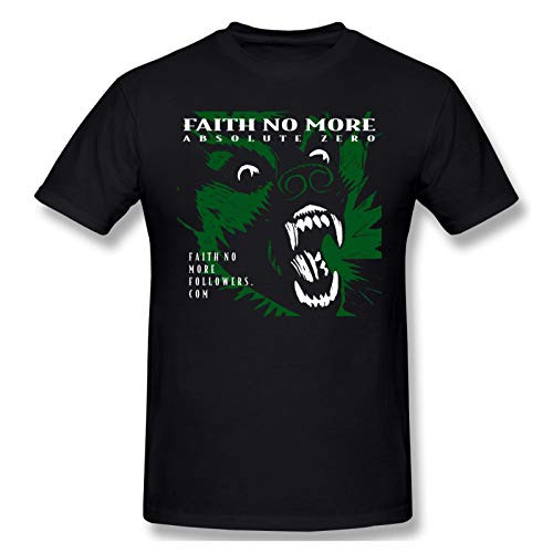 Faith No More Men T Shirt Round Neck Casual Summer Tops Short Sleeve Tee Shirt Black