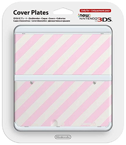 Nintendo New 3DS Cover Plate - Pink Check -Nintendo 3DS-