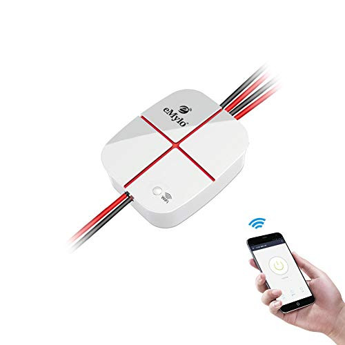eMylo Smart WiFi Switches Wireless Remote Controlled Light Switch for Home Automation Relay Module AC 90-250V 2 Channels Work with Alexa